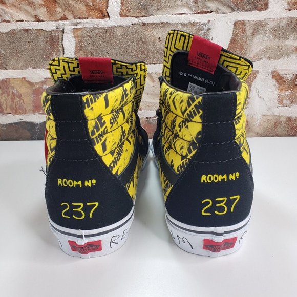 New Vans x House Of Terror Sk8-Hi 'The Shining' Shoes - Black/ Yellow Men Sz 8.5 - Picture 4 of 10